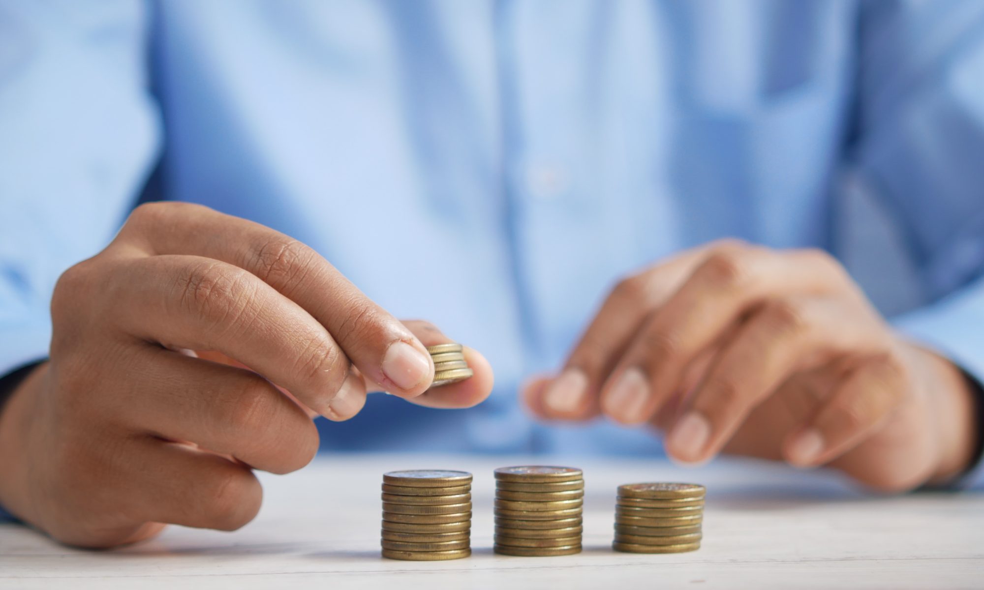 Mortgage market. image of stacking coins